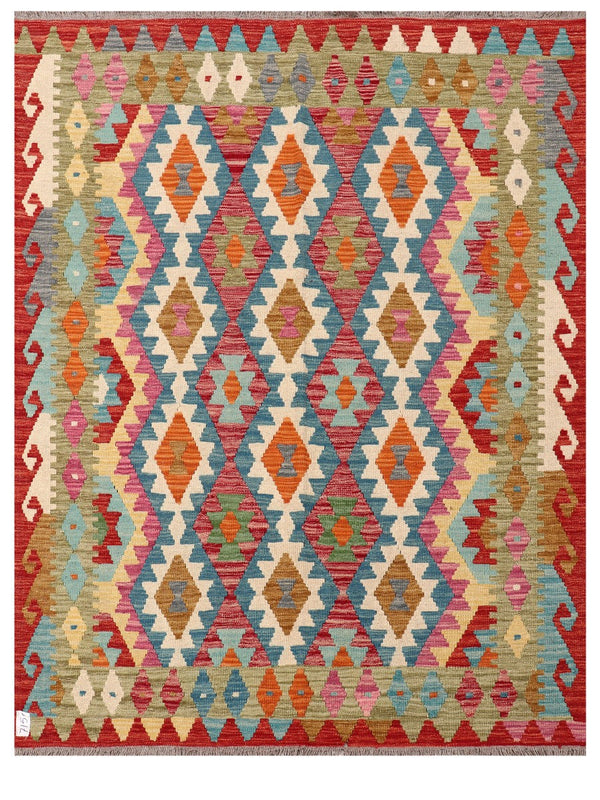 Maimana Afghanistan Kilim Rug - 193 x155 cm