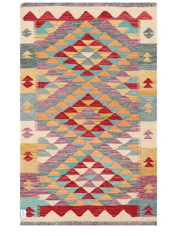 Maimana Afghanistan Kilim Rug - 160 x99 cm
