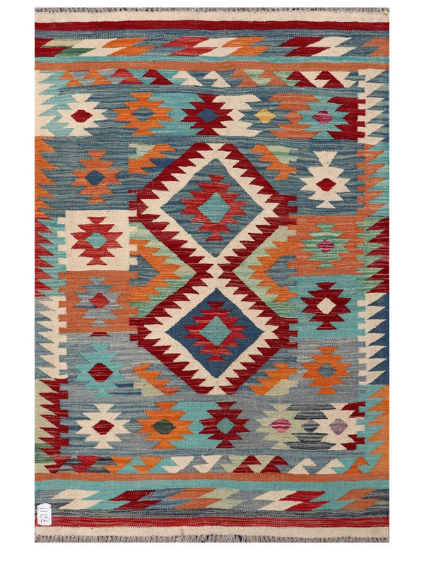 Maimana Afghanistan Kilim Rug - 151 x100 cm