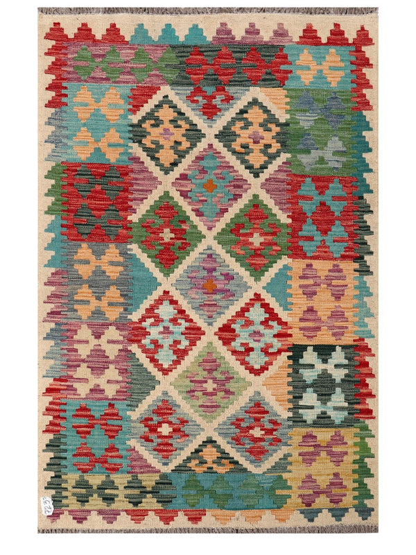 Maimana Afghanistan Kilim Rug - 159 x103 cm