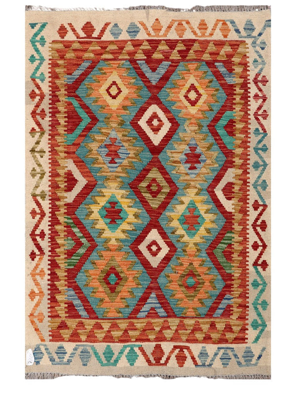 Maimana Afghanistan Kilim Rug - 155 x102 cm