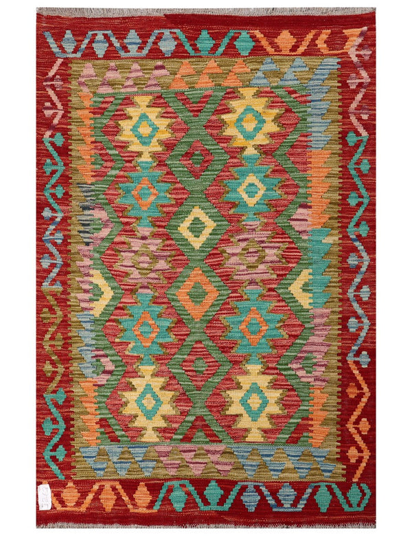 Maimana Afghanistan Kilim Rug - 149 x98 cm