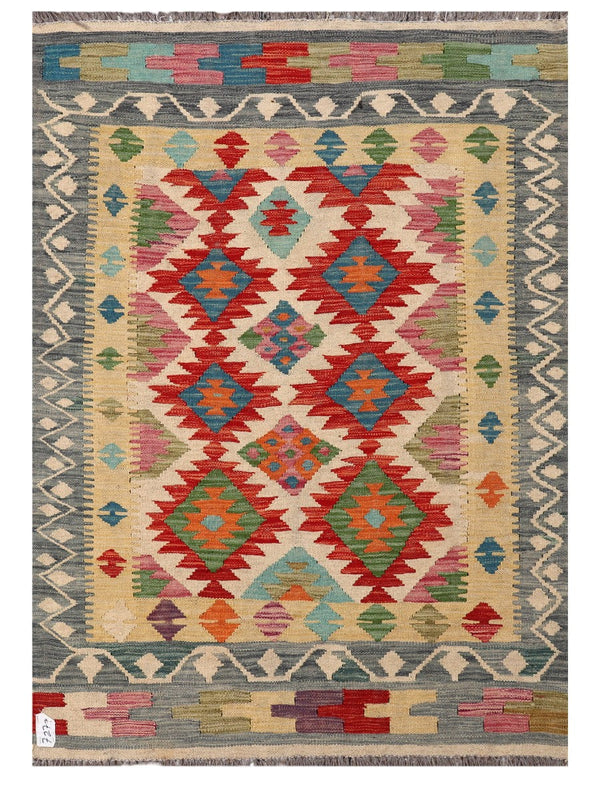 Maimana Afghanistan Kilim Rug - 148 x105 cm