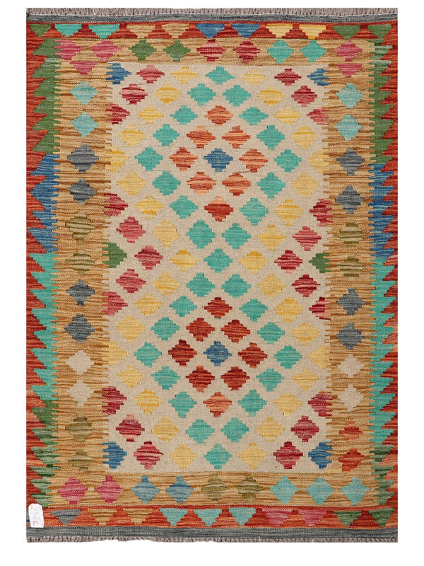 Maimana Afghanistan Kilim Rug - 148 x103 cm