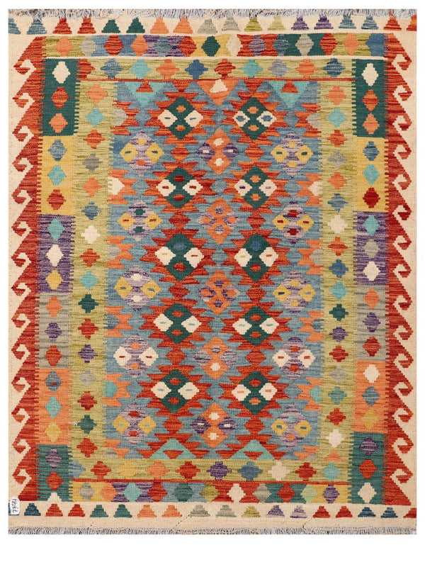 Maimana Afghanistan Kilim Rug - 189 x147 cm