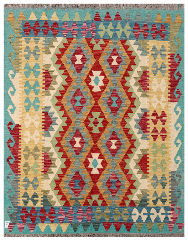 Maimana Afghanistan Kilim Rug - 192 x149 cm