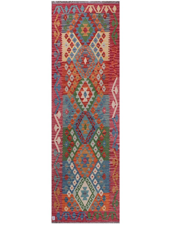 Maimana Afghanistan Kilim Runner - 291 x 89 cm