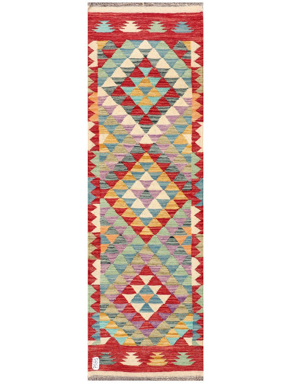 Maimana Afghanistan Kilim Rug - 193 x59 cm