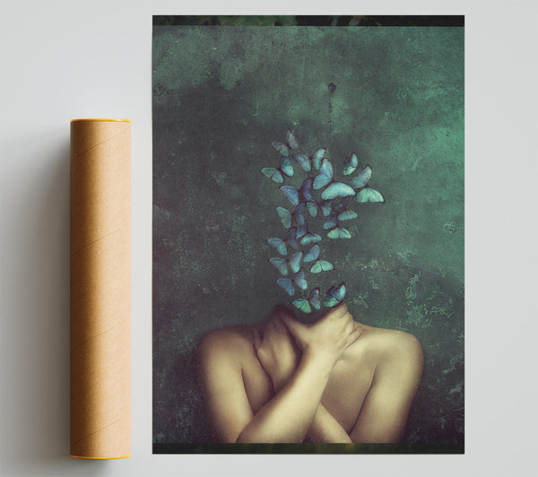 Butterfly Head Explosion Print