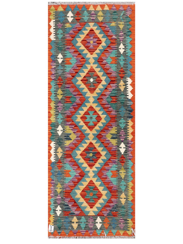 Maimana Afghanistan Kilim Rug - 190 x70 cm