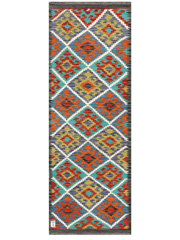 Maimana Afghanistan Kilim Rug - 198 x70 cm