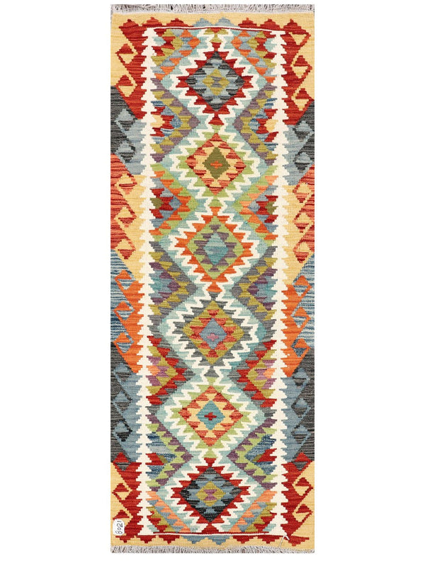 Maimana Afghanistan Kilim Rug - 191 x71 cm
