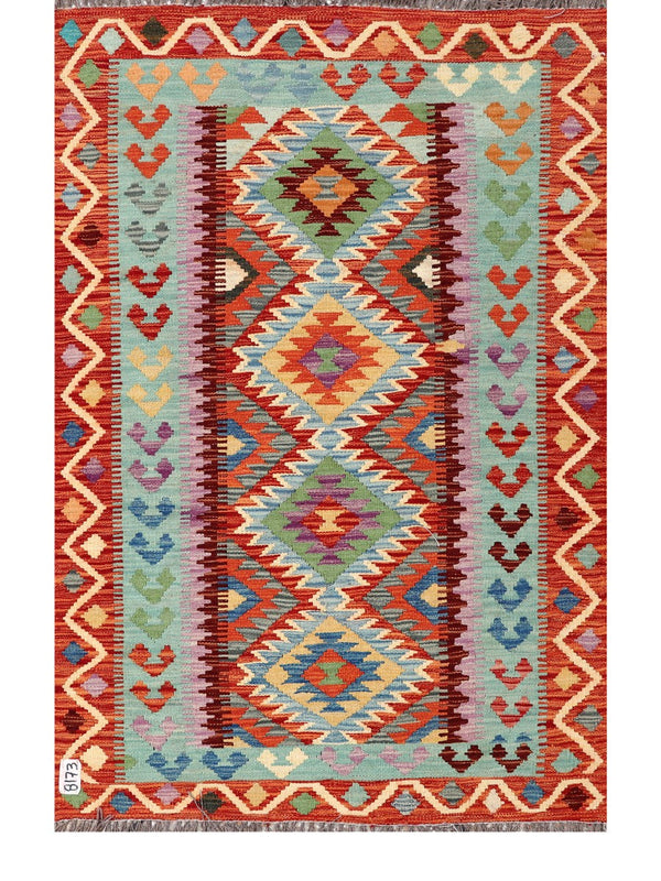 Maimana Afghanistan Kilim Rug - 150 x99 cm