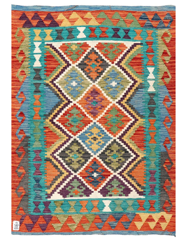 Maimana Afghanistan Kilim Rug - 145 x102 cm