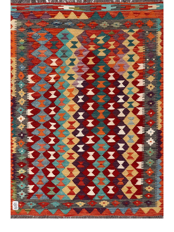 Maimana Afghanistan Kilim Rug - 145 x101 cm
