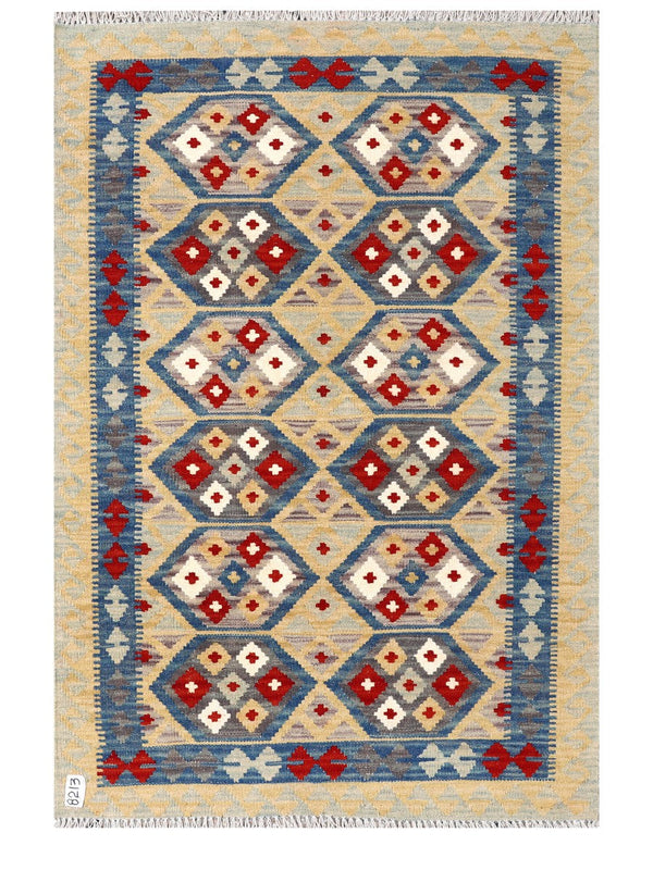 Maimana Afghanistan Kilim Rug - 157 x105 cm