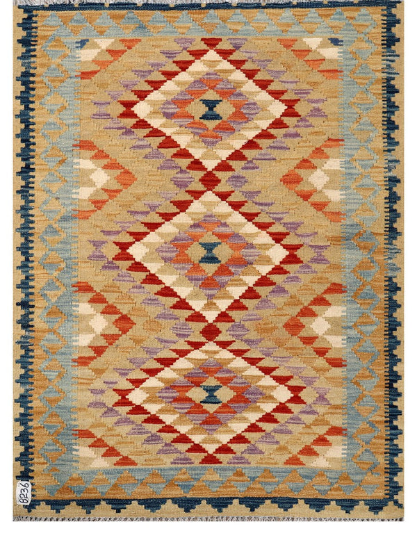 Maimana Afghanistan Kilim Rug - 142 x106 cm