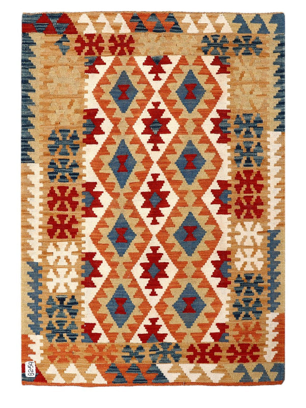 Maimana Afghanistan Kilim Rug - 146 x100 cm