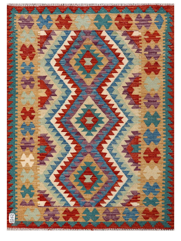 Maimana Afghanistan Kilim Rug - 144 x106 cm