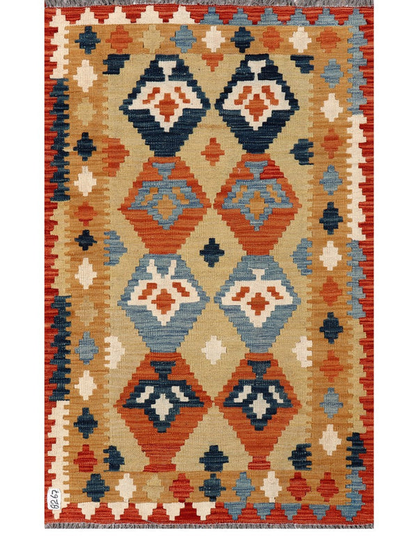 Maimana Afghanistan Kilim Rug - 153 x95 cm