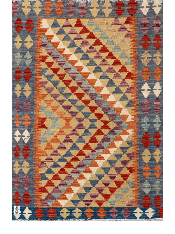 Maimana Afghanistan Kilim Rug - 148 x101 cm