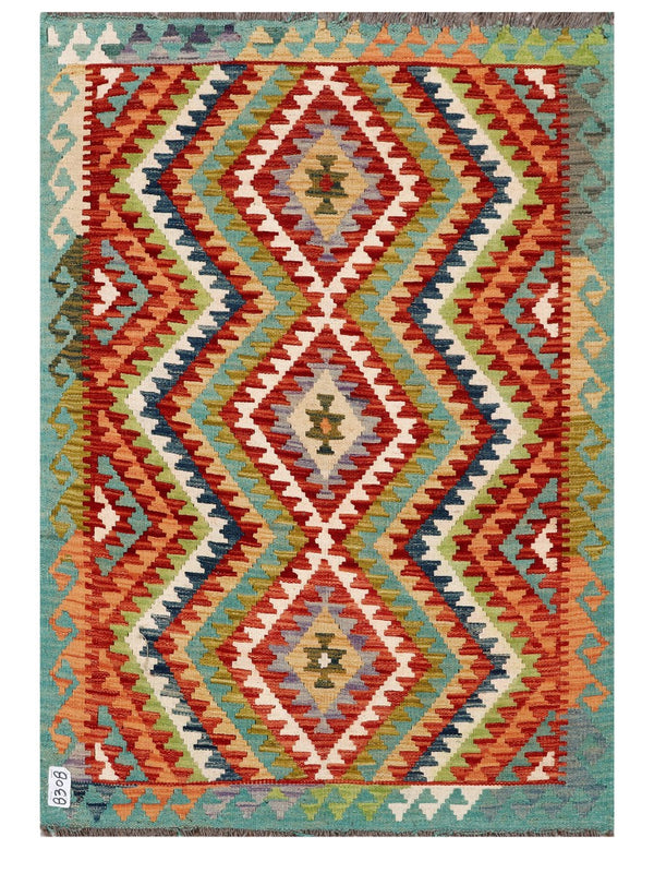 Maimana Afghanistan Kilim Rug - 142 x99 cm