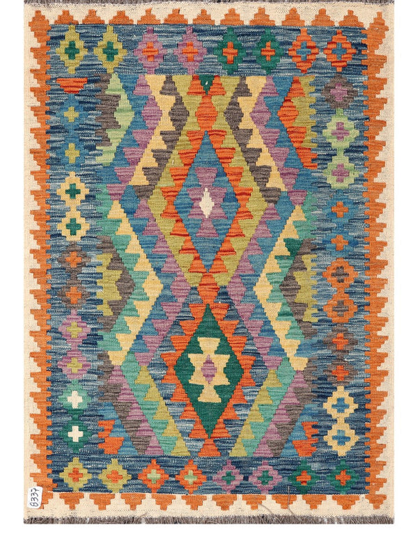 Maimana Afghanistan Kilim Rug - 145 x102 cm