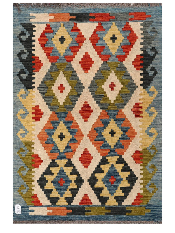 Maimana Afghanistan Kilim Rug - 144 x97 cm