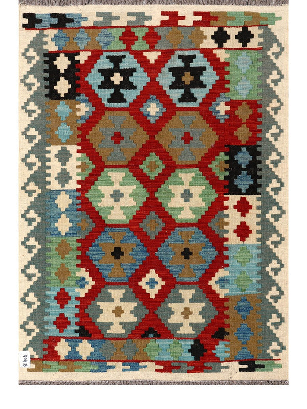 Maimana Afghanistan Kilim Rug - 145 x101 cm