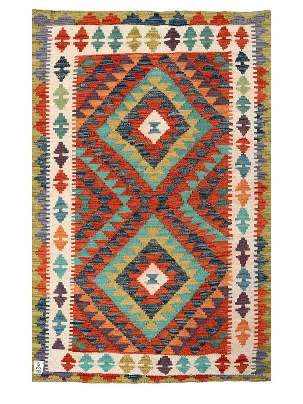 Maimana Afghanistan Kilim Rug - 161 x101 cm