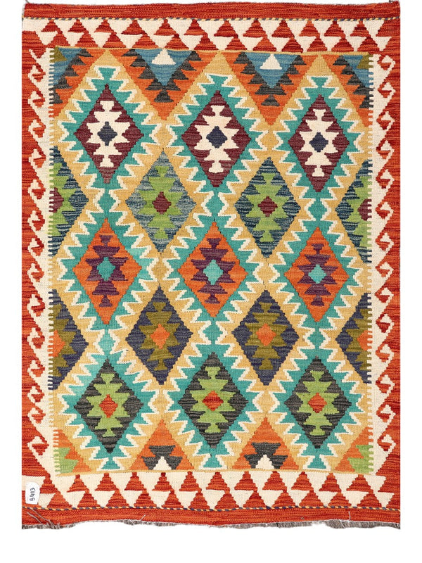 Maimana Afghanistan Kilim Rug - 149 x106 cm