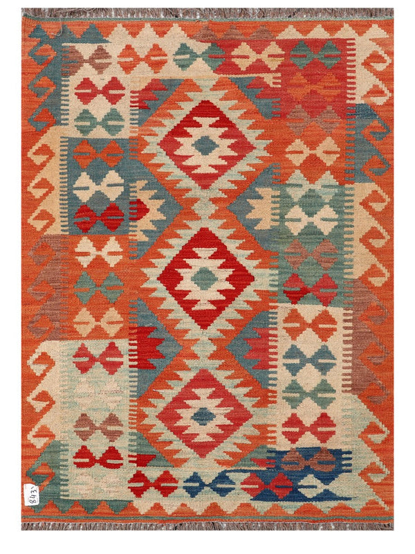 Maimana Afghanistan Kilim Rug - 147 x105 cm