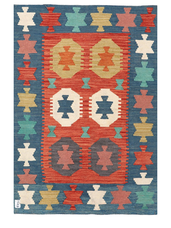 Maimana Afghanistan Kilim Rug - 145 x98 cm