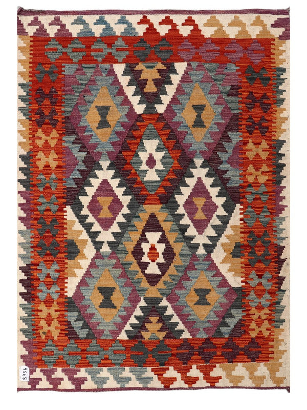 Maimana Afghanistan Kilim Rug - 148 x106 cm