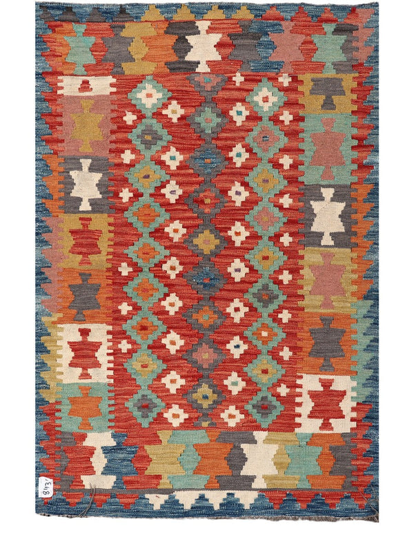 Maimana Afghanistan Kilim Rug - 151 x99 cm