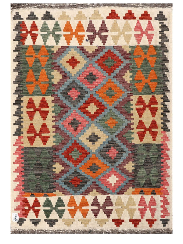 Maimana Afghanistan Kilim Rug - 145 x102 cm
