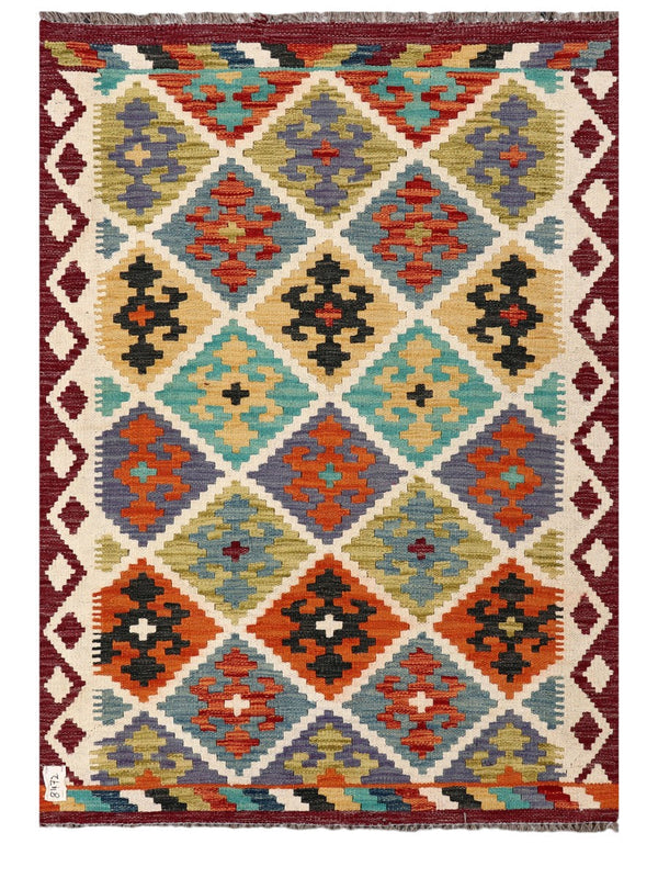 Maimana Afghanistan Kilim Rug - 146 x103 cm