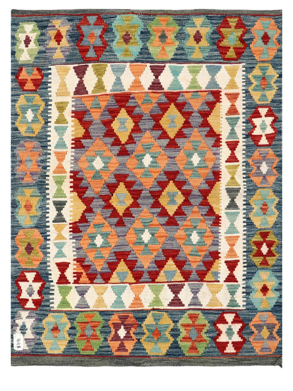 Maimana Afghanistan Kilim Rug - 141 x105 cm