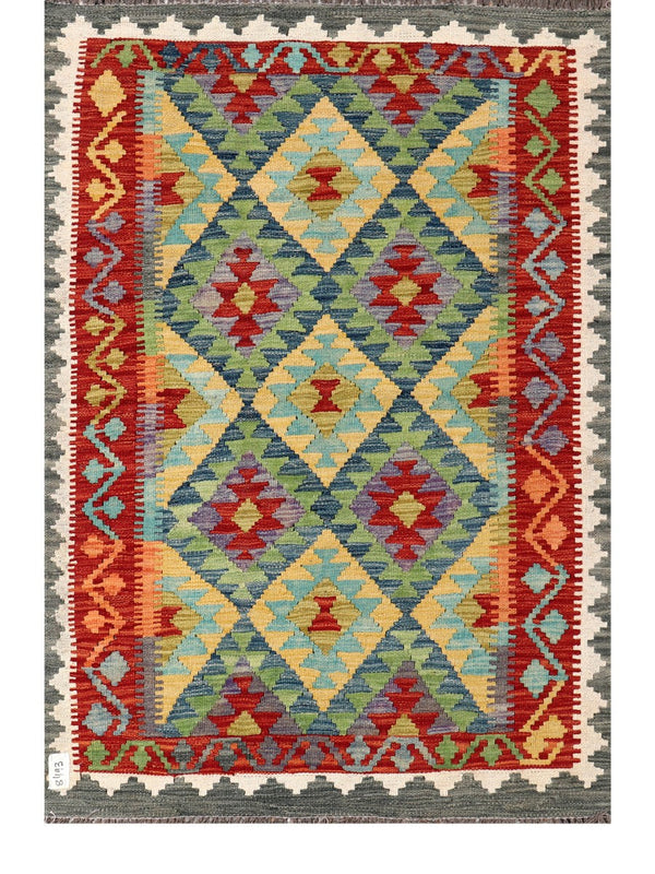 Maimana Afghanistan Kilim Rug - 146 x101 cm