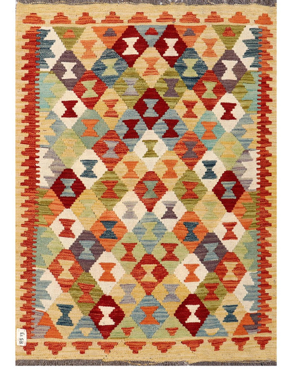 Maimana Afghanistan Kilim Rug - 138 x98 cm