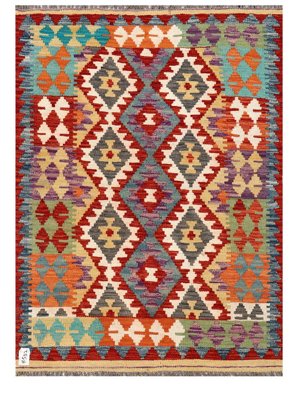 Maimana Afghanistan Kilim Rug - 139 x100 cm