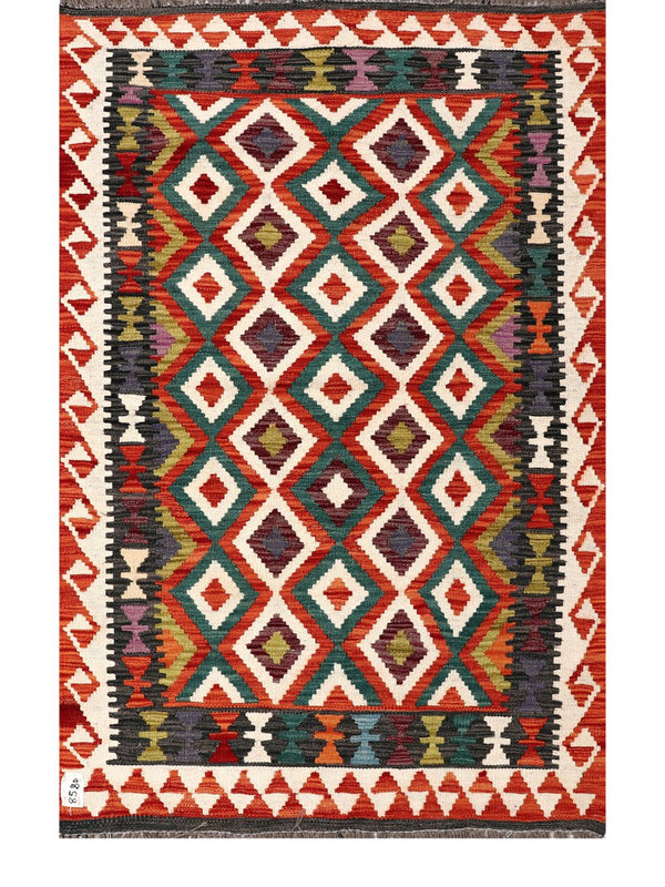 Maimana Afghanistan Kilim Rug - 157 x102 cm