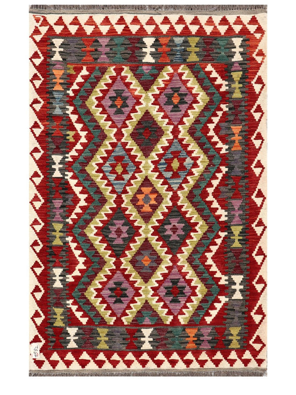 Maimana Afghanistan Kilim Rug - 159 x102 cm