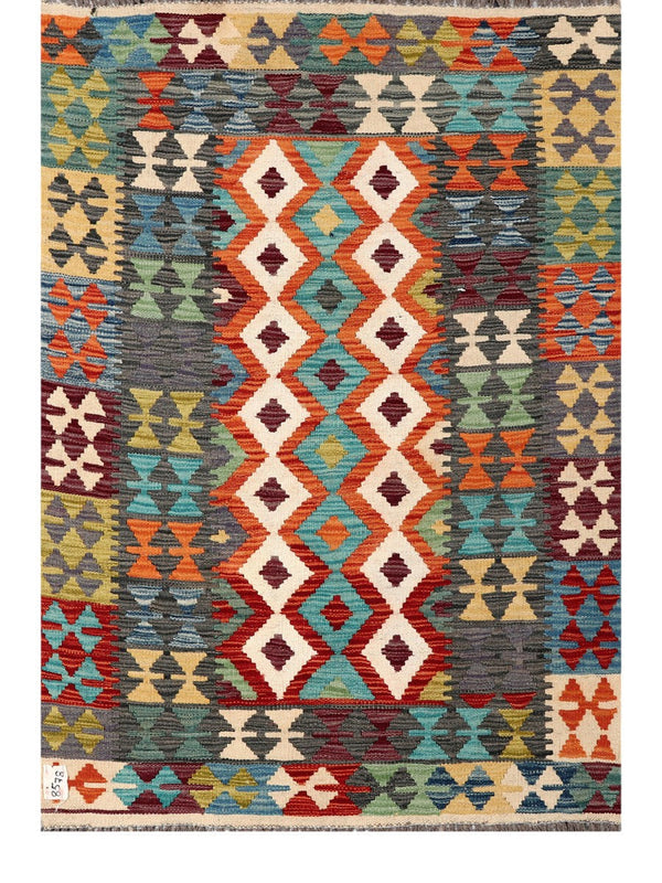 Maimana Afghanistan Kilim Rug - 141 x98 cm
