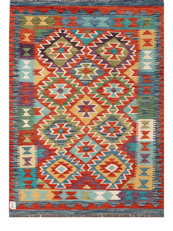 Maimana Afghanistan Kilim Rug - 145 x103 cm