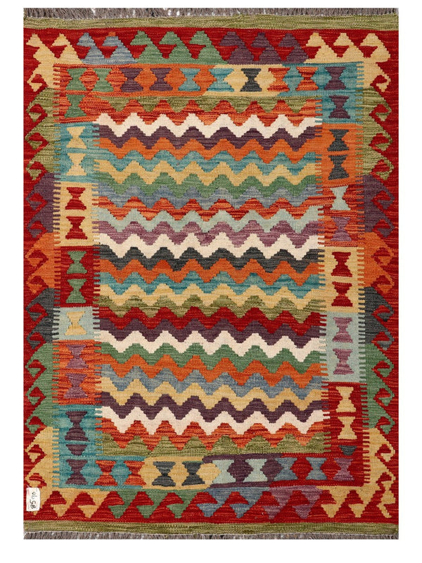Maimana Afghanistan Kilim Rug - 149 x106 cm