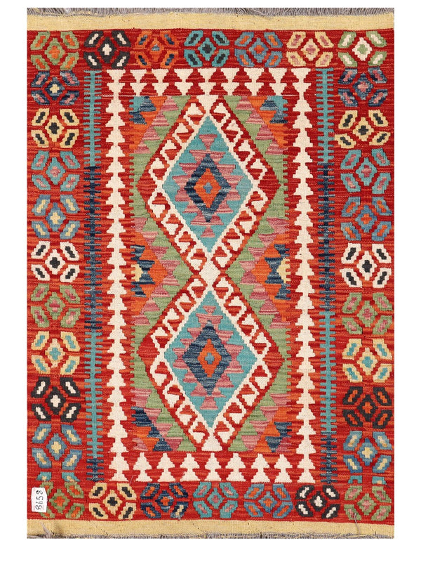 Maimana Afghanistan Kilim Rug - 130 x 90 cm