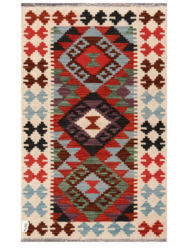 Maimana Afghanistan Kilim Rug - 129 x 79 cm