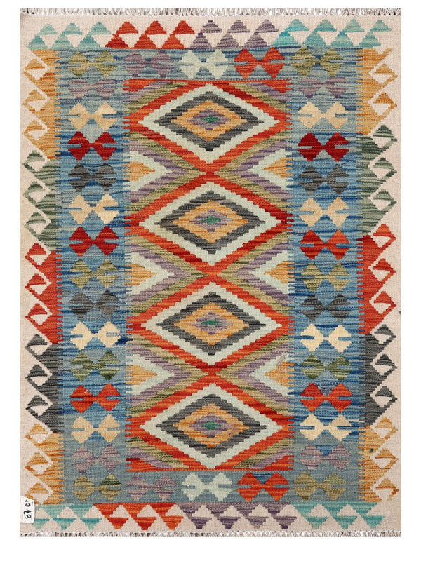 Maimana Afghanistan Kilim Rug - 118 x 85 cm