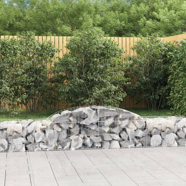 Arched Gabion Baskets 11 pcs 300x50x40/60 cm Galvanised Iron